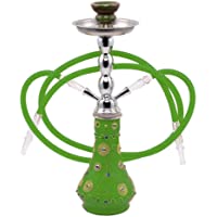 Los mejores  - MADGROW.Cachima ALADINO 45 cm Verde. Resina. Cuerpo con incrustraciones de Abalorios. 2 mangueras acrílicas. Incluye…